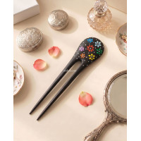 Painted Wooden Hair Stick